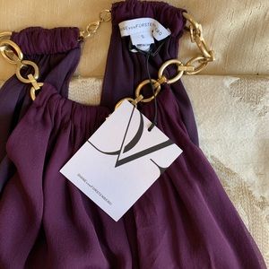 Halter gold chain top